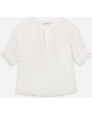 FRAME The Keepsake Popover Top - White