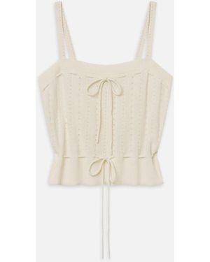 FRAME The Cashmere Charm Tank - White