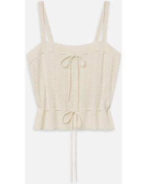FRAME The Cashmere Charm Tank - White