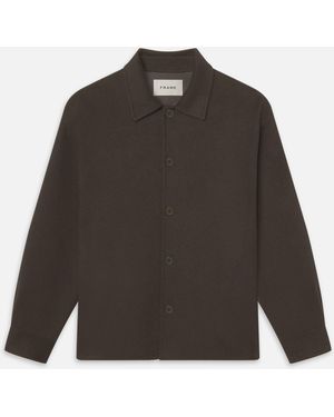FRAME Double Face Shirt Jacket - Blue