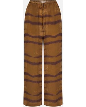 FRAME The Silk Lounge Pant - Brown