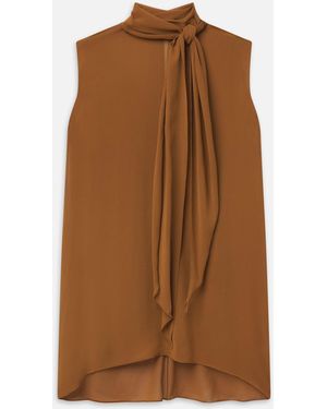 FRAME The Wisp Tie Dress - Brown