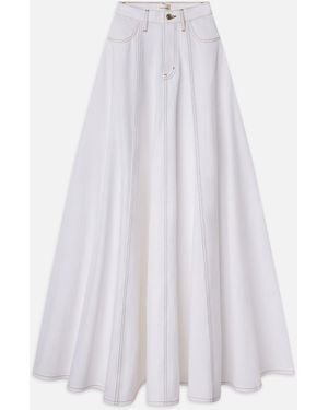 FRAME The Denim Ball Skirt - White