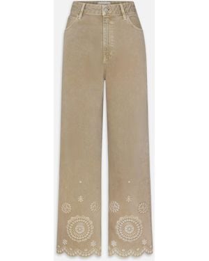 FRAME The Eyelet Flare - Natural