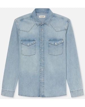 FRAME Western Denim Shirt - Blue