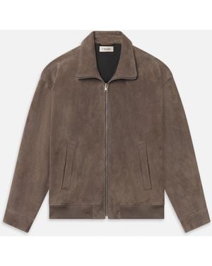 FRAME Suede Bomber - Brown