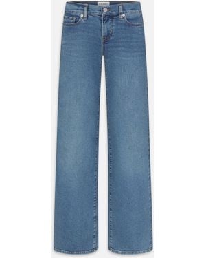 FRAME Low Rise Le Slim Palazzo - Blue