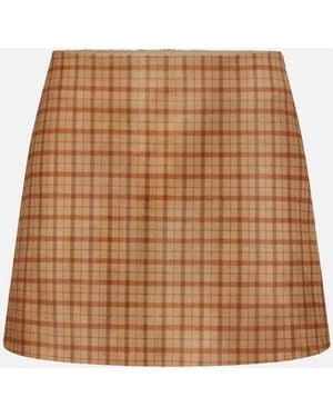 FRAME The Pony Hair Mini Skirt - Natural