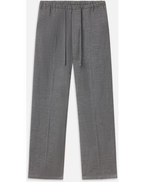 FRAME Easy Wide Leg Pants - Gray