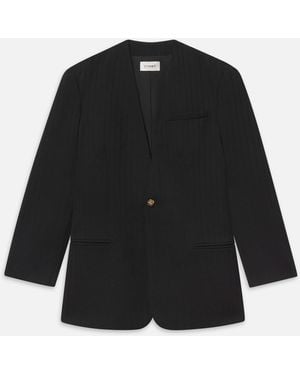 FRAME The Collarless Blazer - Black