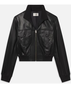 FRAME The Leather Ace Jacket - Black