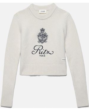 FRAME Ritz Cashmere Jumper - White