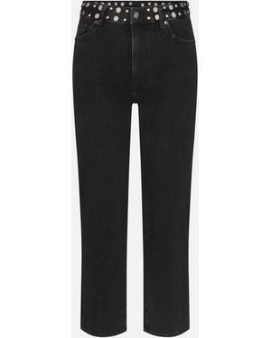 FRAME Le Sleek Straight Studded - Black