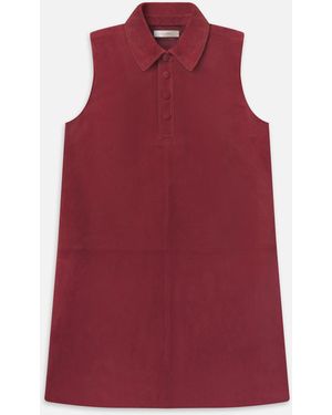FRAME The Suede City Shift Dress - Red