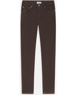 FRAME Modern Straight Brushed Twill - Brown