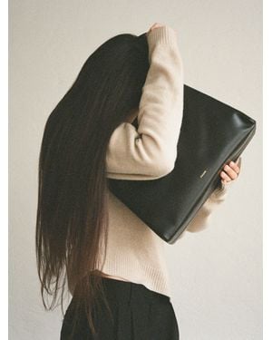 FRAME Ilona Two Textured Shoulder Bag - Black