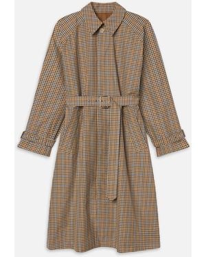 FRAME The Plaid Mac Coat - Natural