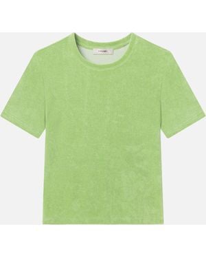 FRAME The Terry Baby Tee - Green