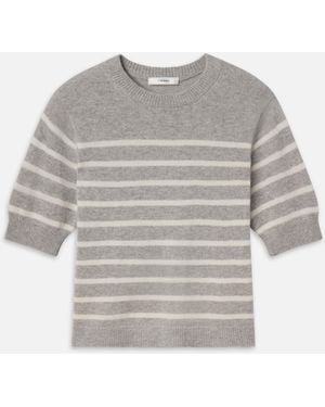FRAME The Cashmere Easy Crew - Grey