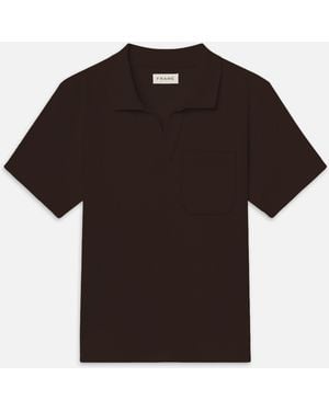 FRAME Textured Polo - Black