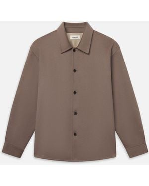 FRAME The Double Face Shirt Jacket - Brown