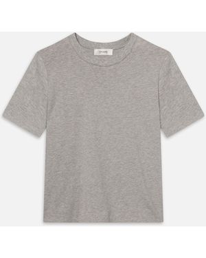 FRAME The Heather Plus One Tee - Grey