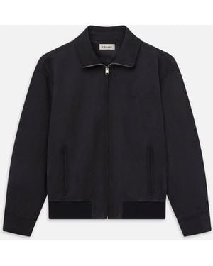 FRAME Sotheby's Suede Jacket - Blue