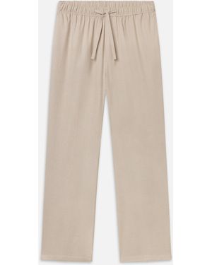 FRAME Cotton Easy Pants - Natural