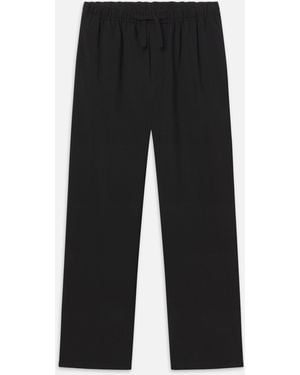 FRAME Wool Easy Pants - Black