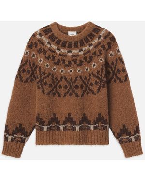 FRAME Fair Isle Jumper - Brown