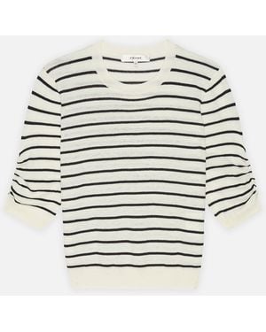 FRAME The Gathered Jumper - White