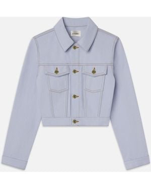 FRAME The Tailored Denim Jacket - Blue