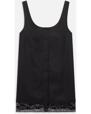blue and black dress debate TA3 Squarey Long Sleeve Dress - Black - 2X