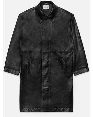 FRAME Leather Parka - Black