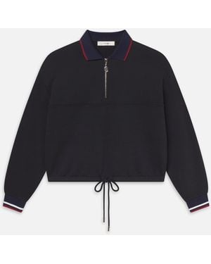 FRAME The Tennis Quarter Zip - Blue