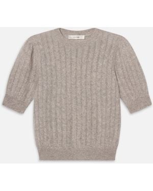 FRAME The Ladder Pointelle Jumper - White