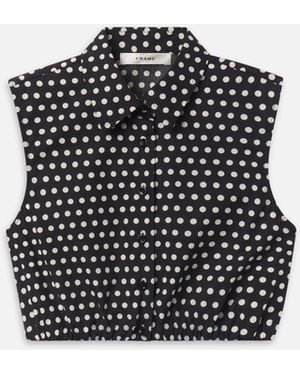 FRAME The Polka Dot Top - Black