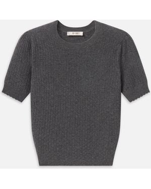 FRAME The Gathered Honeycomb Jumper - Grey