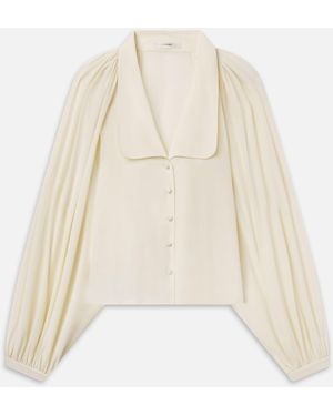 FRAME The Silk Gala Shirt - White