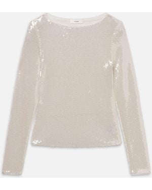 FRAME The Sequin Top - White