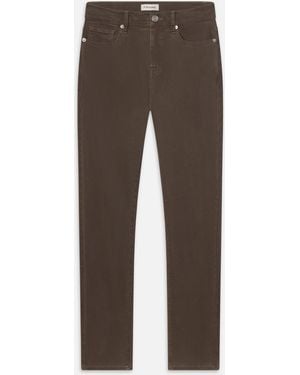 FRAME L'homme Slim Brushed Twill - Brown