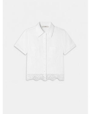 FRAME The Embroidered Seaside Shirt - White