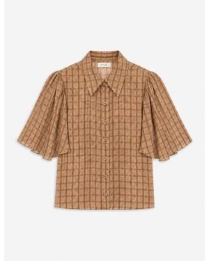 FRAME The Flutter Shirt - Brown
