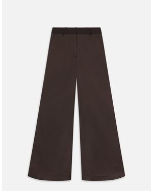 FRAME Wide Leg Trouser - Brown