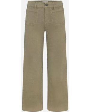 FRAME Le Slim Palazzo Modernist Pocket Crop - Green
