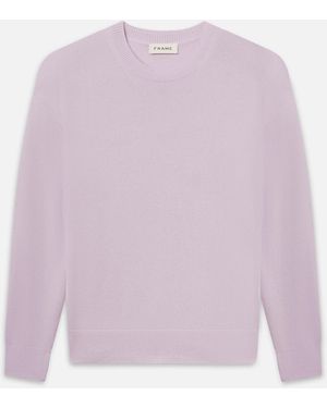 FRAME Lightweight Cashmere Crewneck - Pink