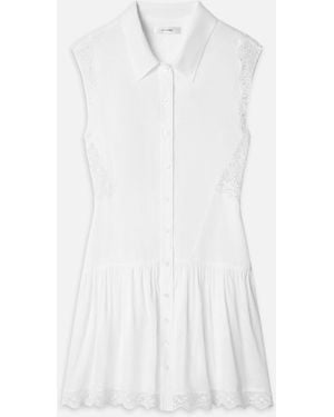 FRAME The Embroidered Day Dress - White