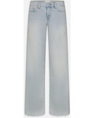 FRAME Low Rise Le Slim Palazzo - Blue