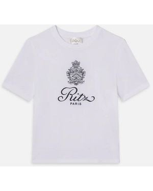 FRAME Ritz Solid Baby Tee - Blue