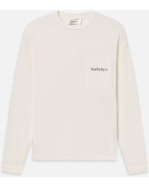 FRAME Sotheby's Long Sleeve Tee - White